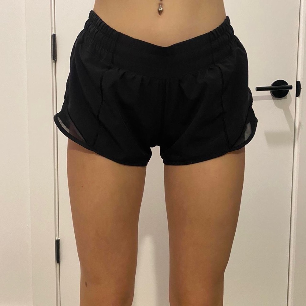 LuluLemon Black Hotty Hot Shorts